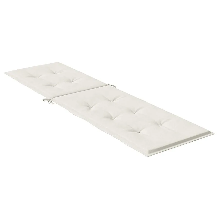 Coussin de chaise longue crème mélangé (75+105) x 50 x 4 cm - 4