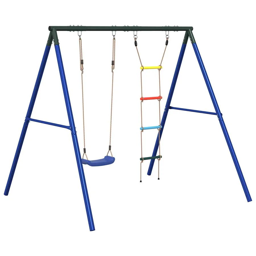 Ensemble de balançoire d'extérieur avec balançoire et échelle - 2