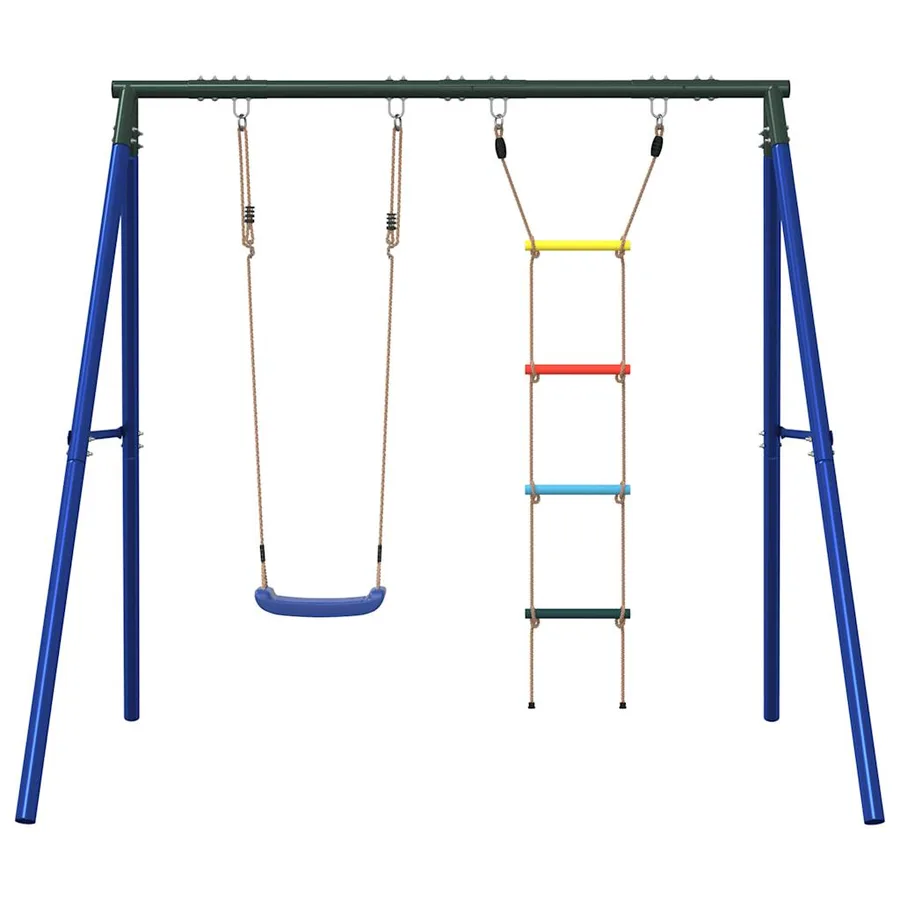 Ensemble de balançoire d'extérieur avec balançoire et échelle - 3