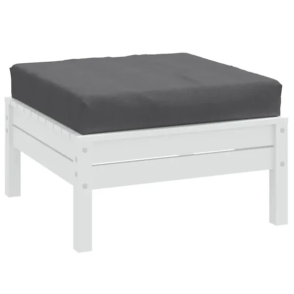 Coussin de palette anthracite mélangé 60x60x9,5 cm tissu