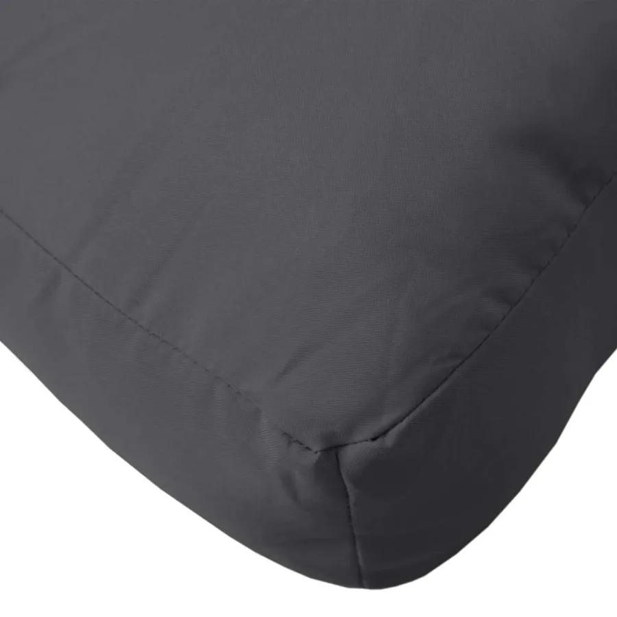 Coussin de palette anthracite mélangé 60x60x9,5 cm tissu - 5