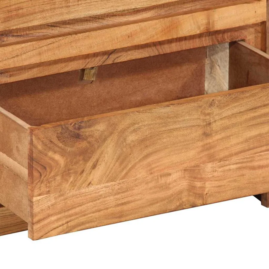 Armoire à tiroirs 55x33x75 cm bois d'acacia massif - 8