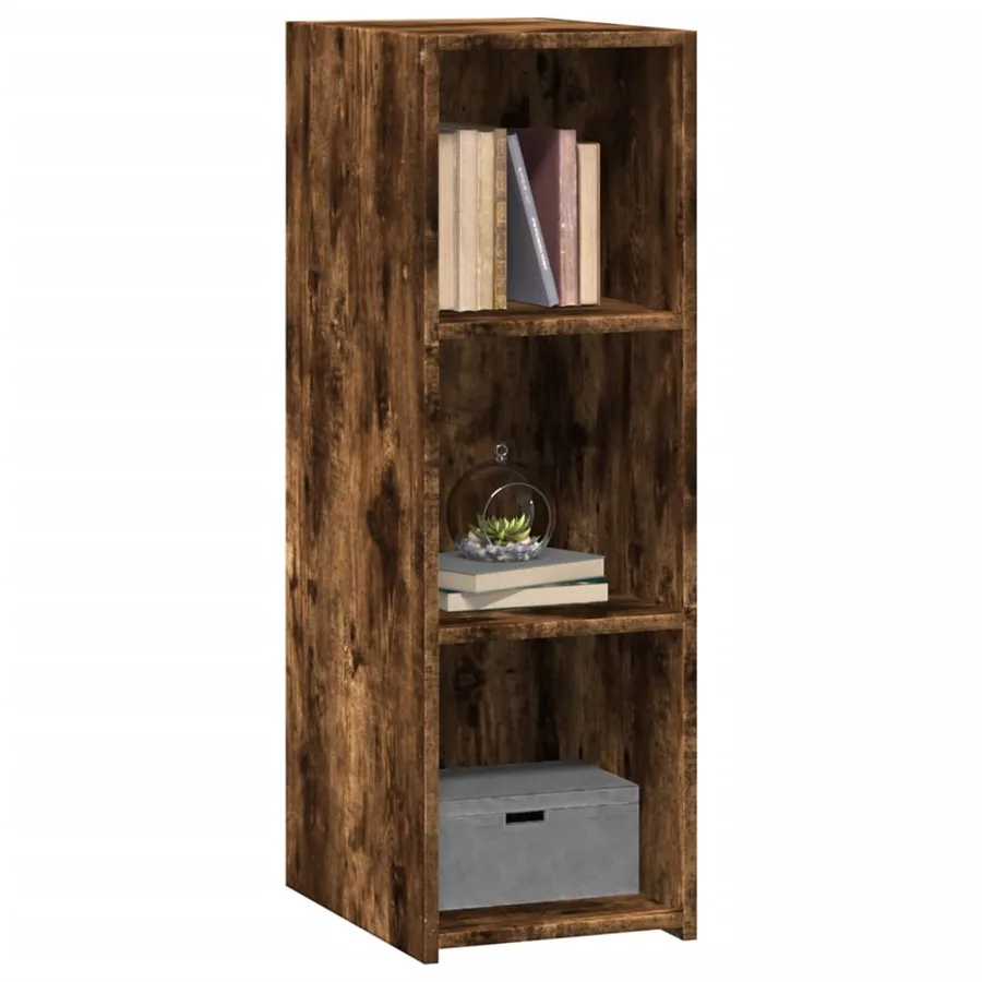 Buffet chêne fumé 30x41x93 cm bois d'ingénierie - 3