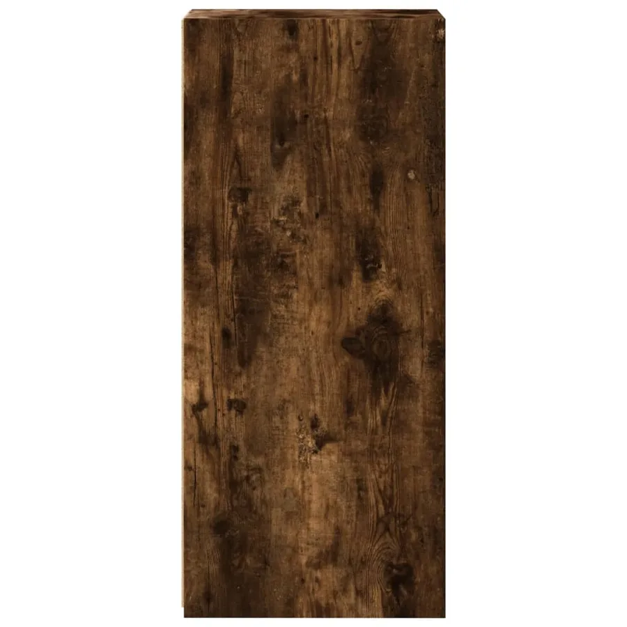 Buffet chêne fumé 30x41x93 cm bois d'ingénierie - 5