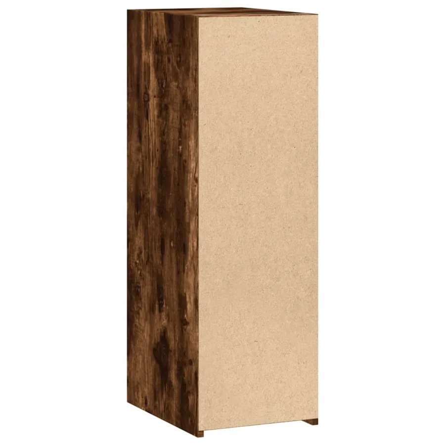 Buffet chêne fumé 30x41x93 cm bois d'ingénierie - 6