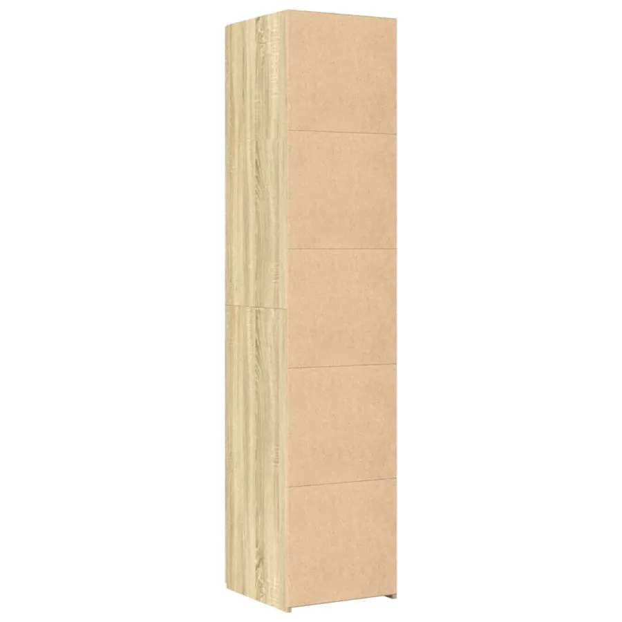 Buffet haut chêne sonoma 40x42,5x185 cm bois d'ingénierie - 4