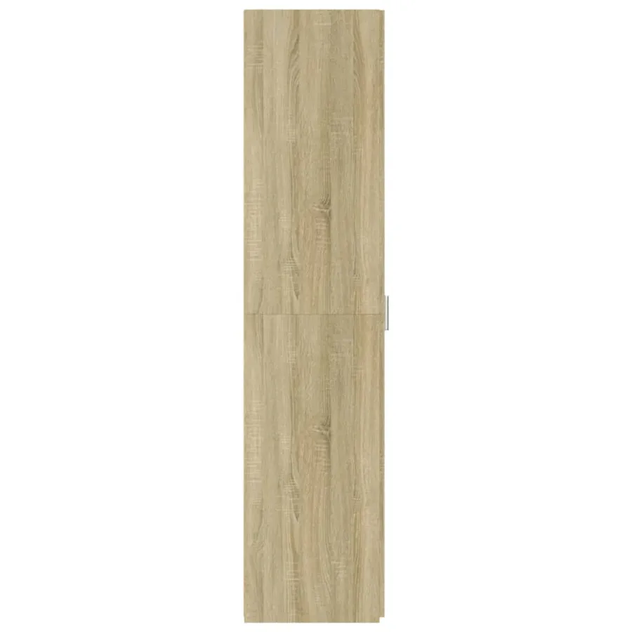 Buffet haut chêne sonoma 40x42,5x185 cm bois d'ingénierie - 5