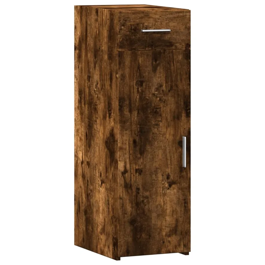 Buffet chêne fumé 30x42,5x93 cm bois d'ingénierie - 2