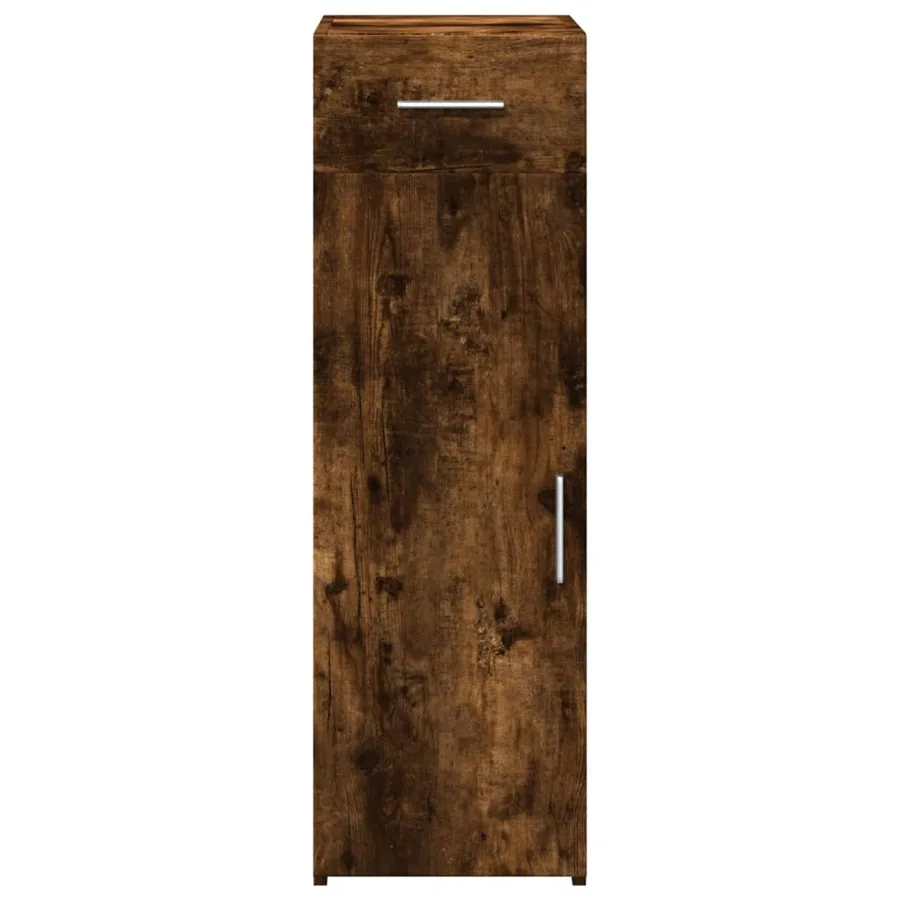 Buffet chêne fumé 30x42,5x93 cm bois d'ingénierie - 3
