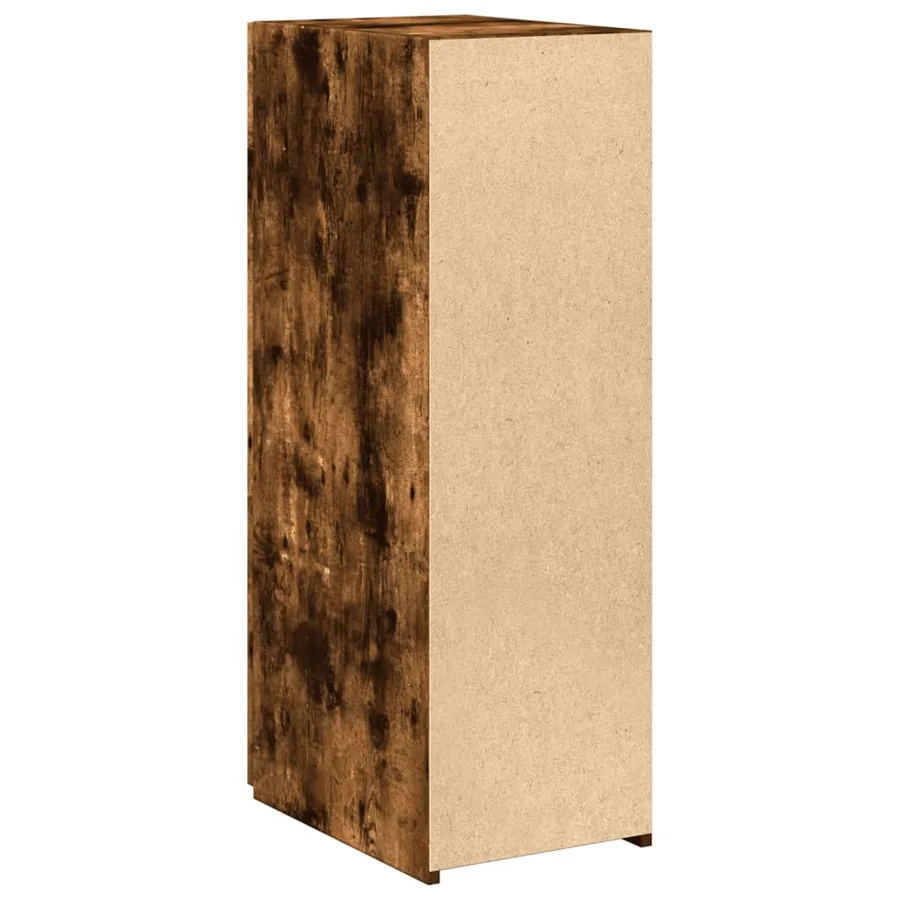 Buffet chêne fumé 30x42,5x93 cm bois d'ingénierie - 4