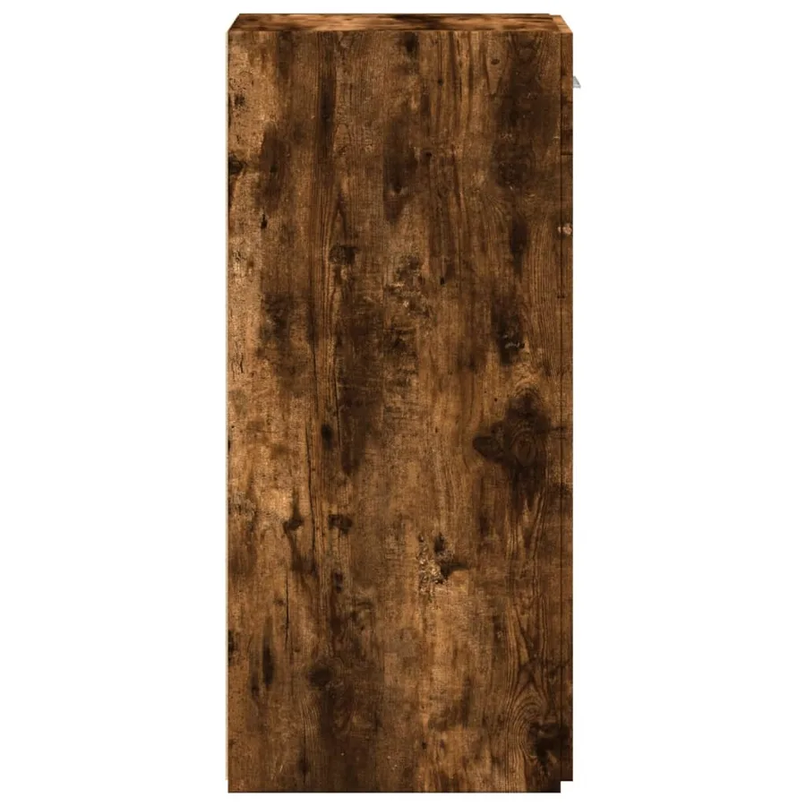 Buffet chêne fumé 30x42,5x93 cm bois d'ingénierie - 5