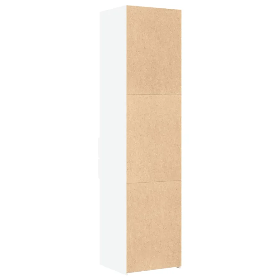 Buffet haut blanc 45x42,5x185 cm bois d'ingénierie - 6
