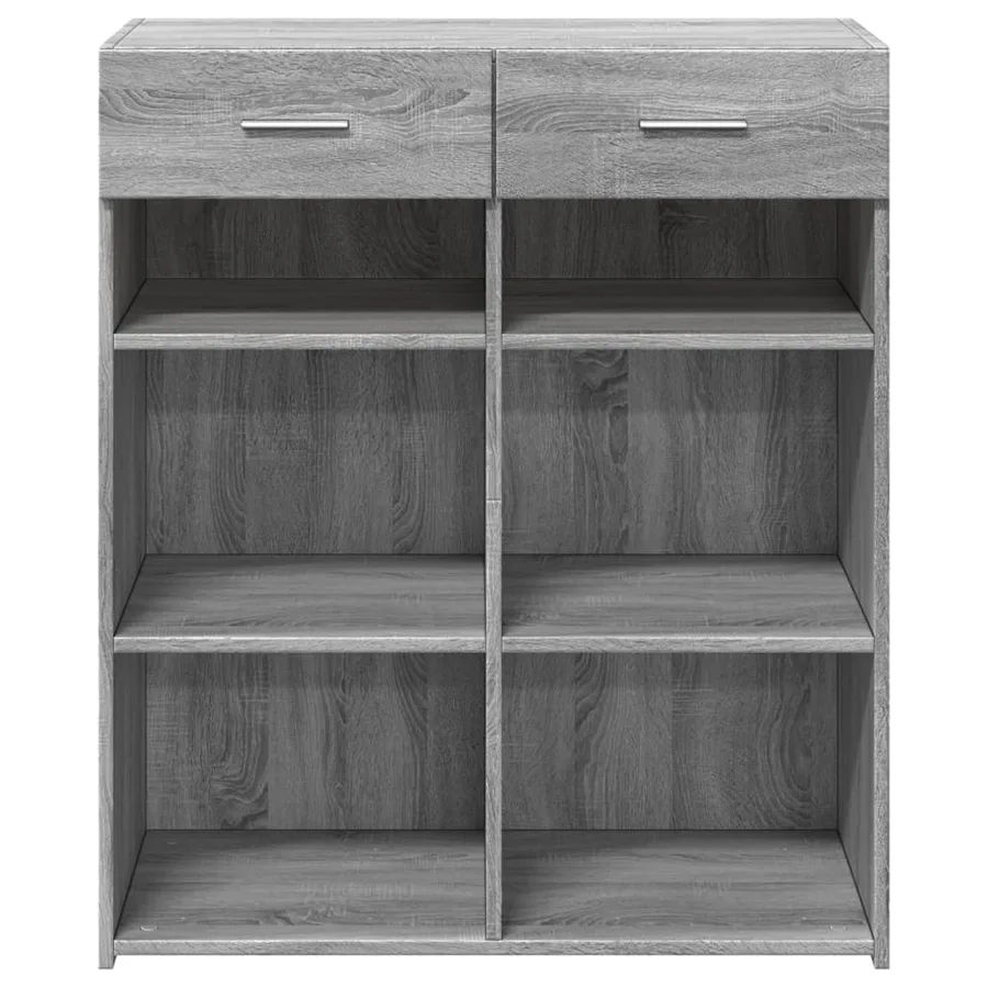 Buffet sonoma gris 80x42,5x93 cm bois d'ingénierie - 4