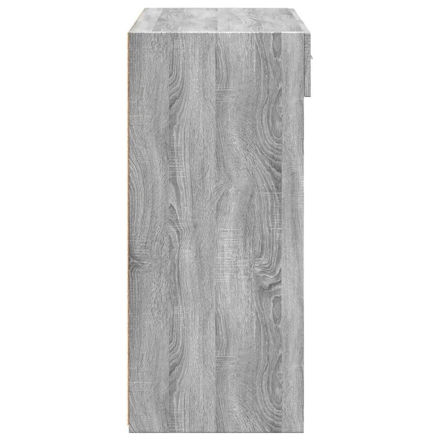 Buffet sonoma gris 80x42,5x93 cm bois d'ingénierie - 5