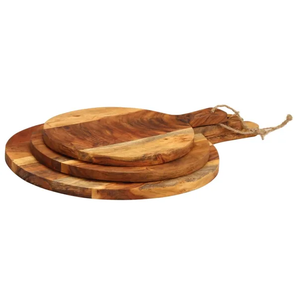 Planche à découper 3 pcs cm bois d'acacia massif