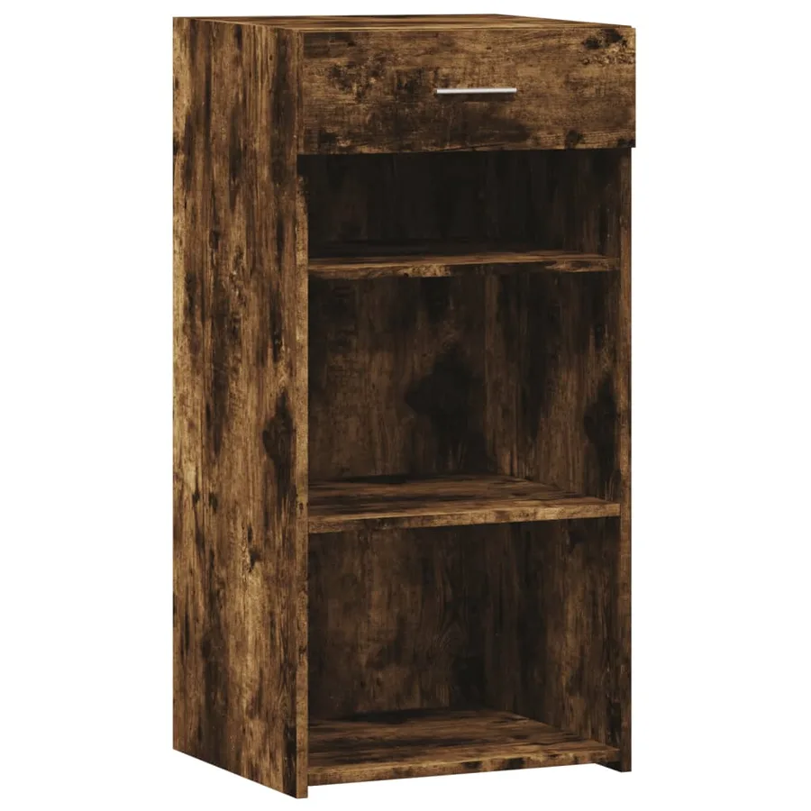 Buffet chêne fumé 45x42,5x93 cm bois d'ingénierie - 2