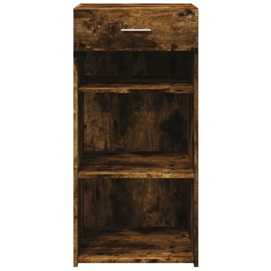Buffet chêne fumé 45x42,5x93 cm bois d'ingénierie - 4