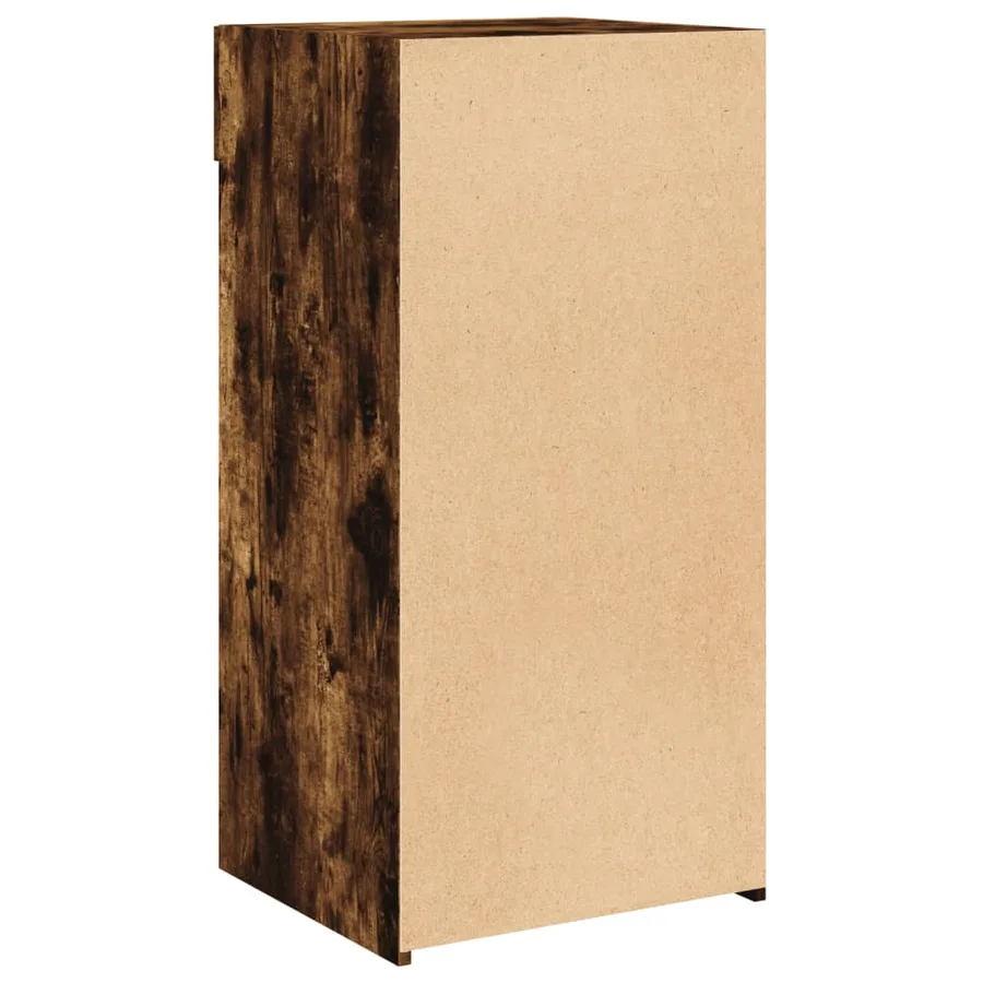 Buffet chêne fumé 45x42,5x93 cm bois d'ingénierie - 6