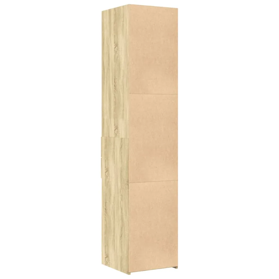 Buffet haut chêne sonoma 40x42,5x185 cm bois d'ingénierie - 6