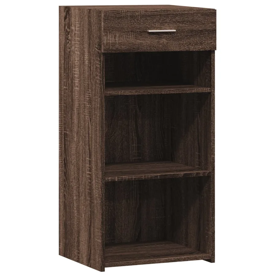 Buffet chêne marron 45x42,5x93 cm bois d'ingénierie - 2