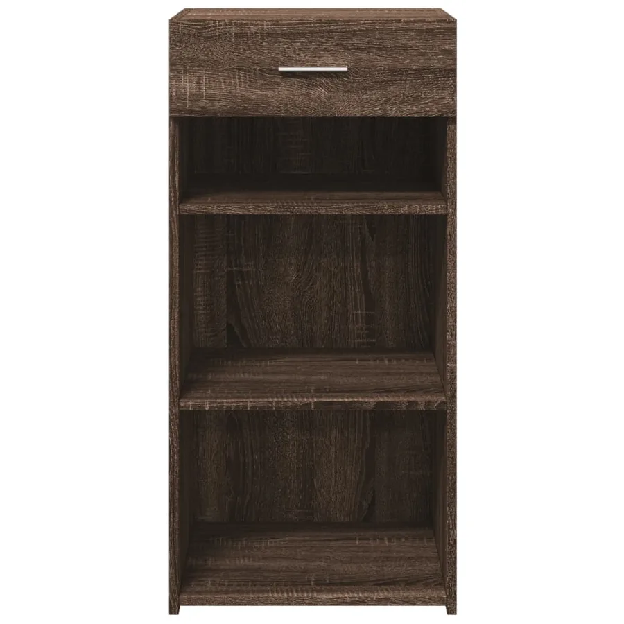 Buffet chêne marron 45x42,5x93 cm bois d'ingénierie - 4