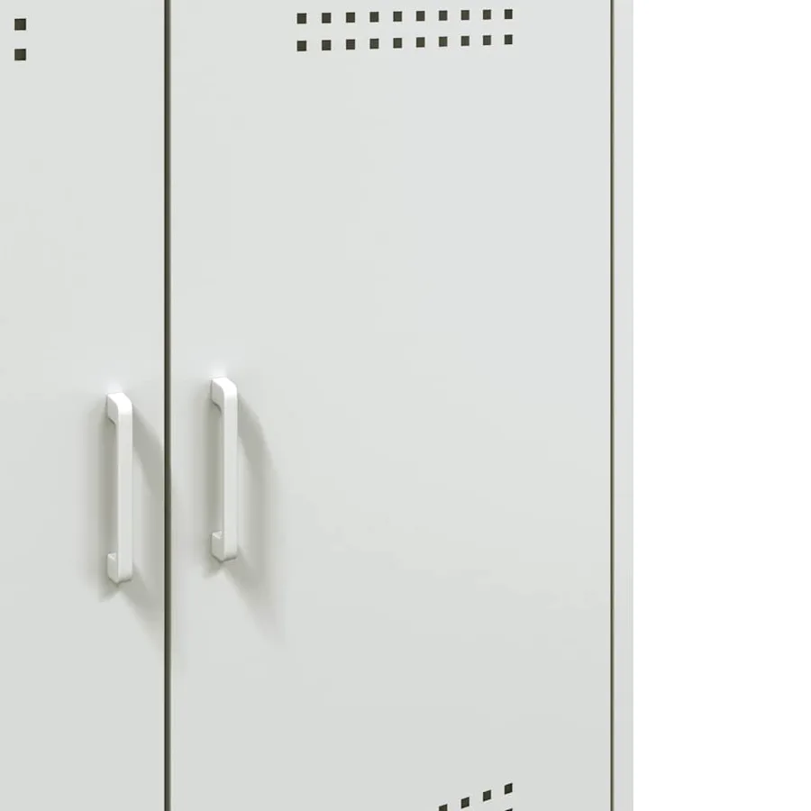 Buffet blanc 68x39x79 cm acier - 11