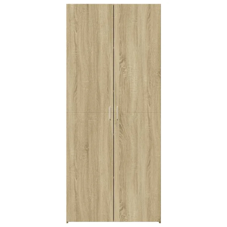 Buffet haut chêne sonoma 70x42,5x185 cm bois d'ingénierie - 3