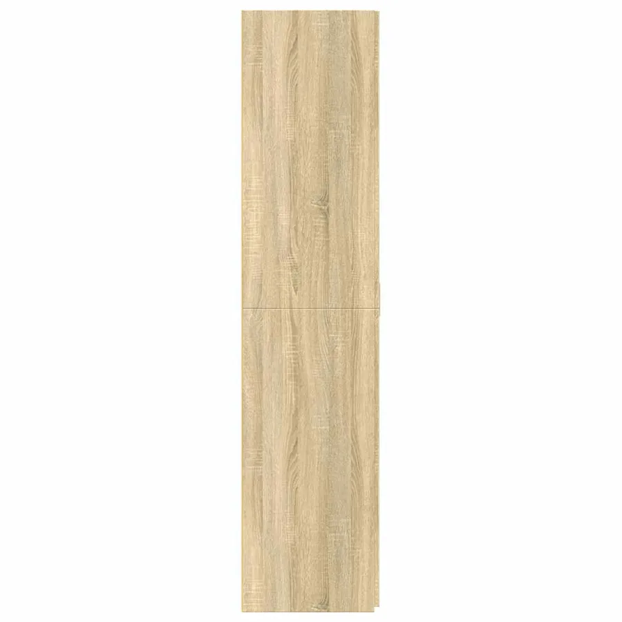 Buffet haut chêne sonoma 70x42,5x185 cm bois d'ingénierie - 5