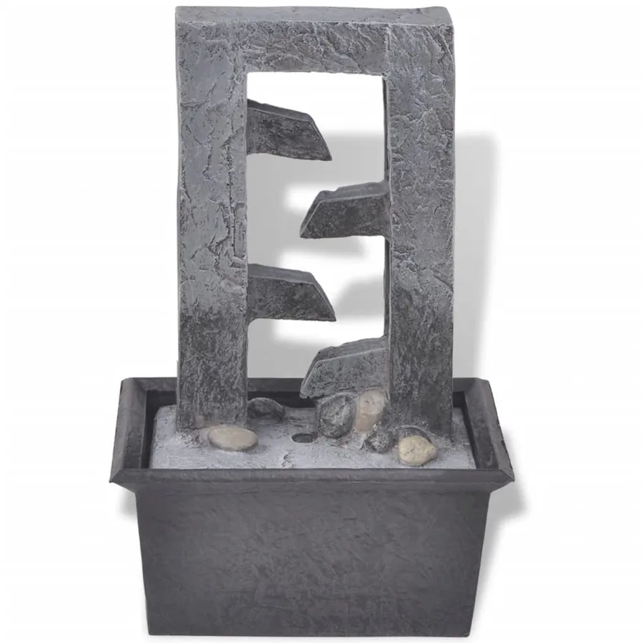 Fontaine d'intérieur avec lumière LED Poly-résine - 3
