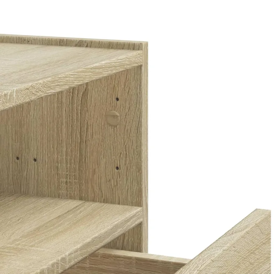 Tables de chevet murales 2 pcs chêne sonoma 45x30x35 cm - 10