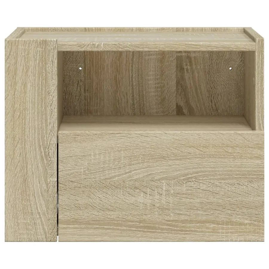 Tables de chevet murales 2 pcs chêne sonoma 45x30x35 cm - 4