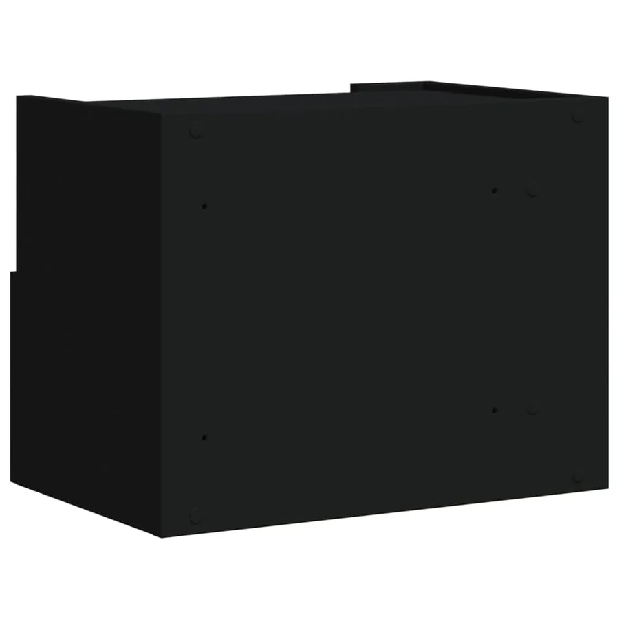 Tables de chevet murales 2 pcs noir 45x30x35 cm - 7
