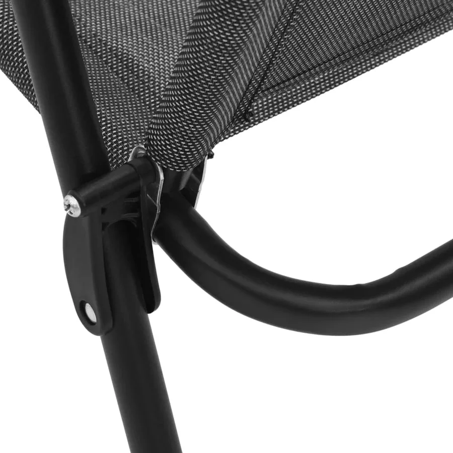 Chaises de jardin pliables lot de 4 en acier et textilène - 11
