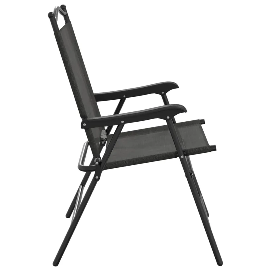 Chaises de jardin pliables lot de 4 en acier et textilène - 6