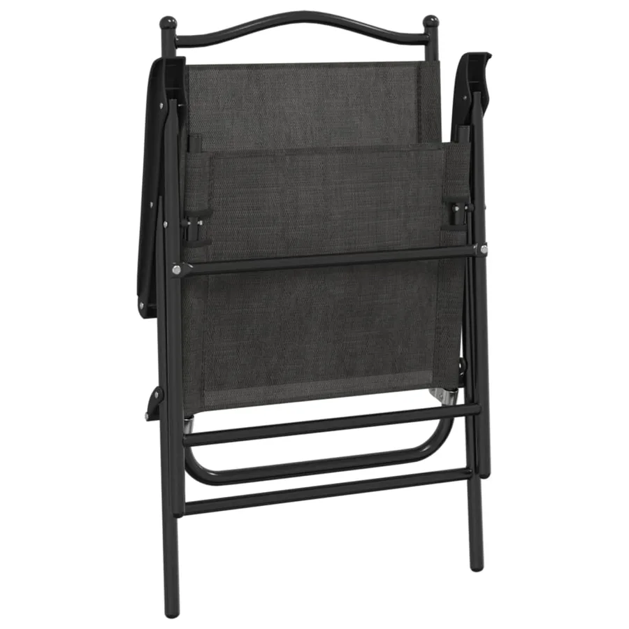 Chaises de jardin pliables lot de 4 en acier et textilène - 8