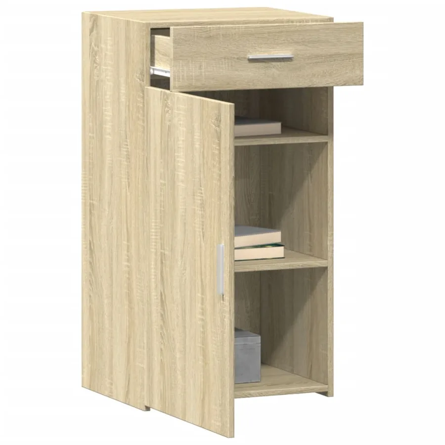 Buffet chêne sonoma 50x42,5x93 cm bois d'ingénierie - 3