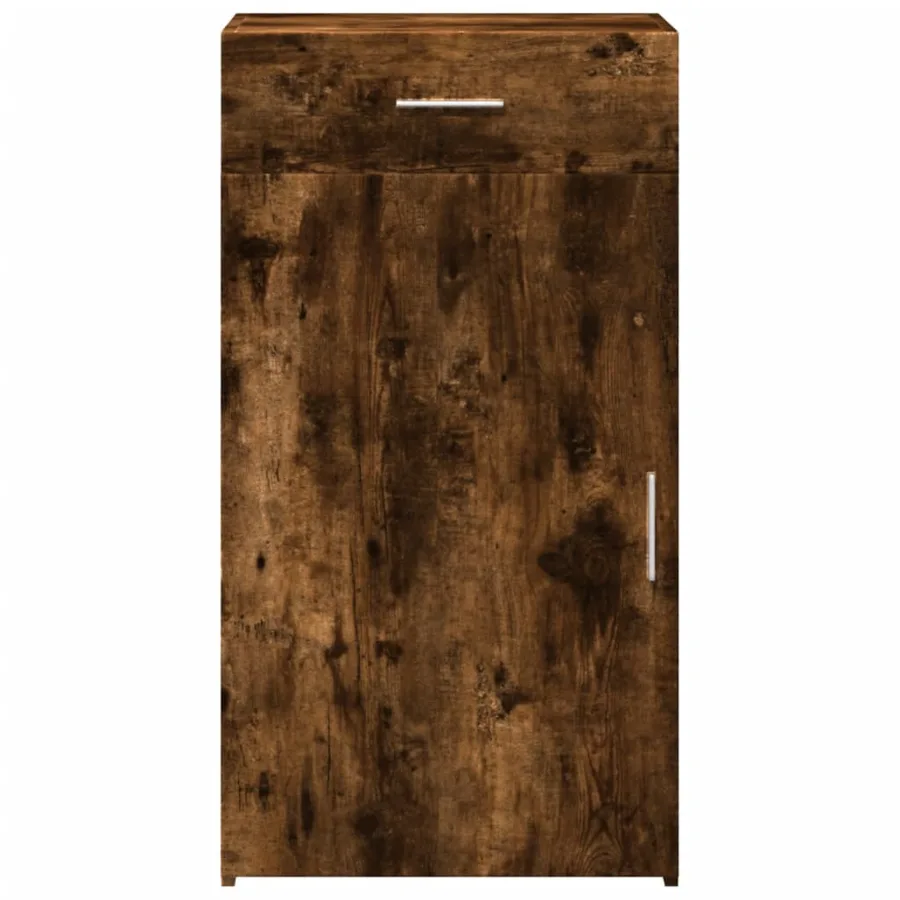 Buffet chêne fumé 50x42,5x93 cm bois d'ingénierie - 4