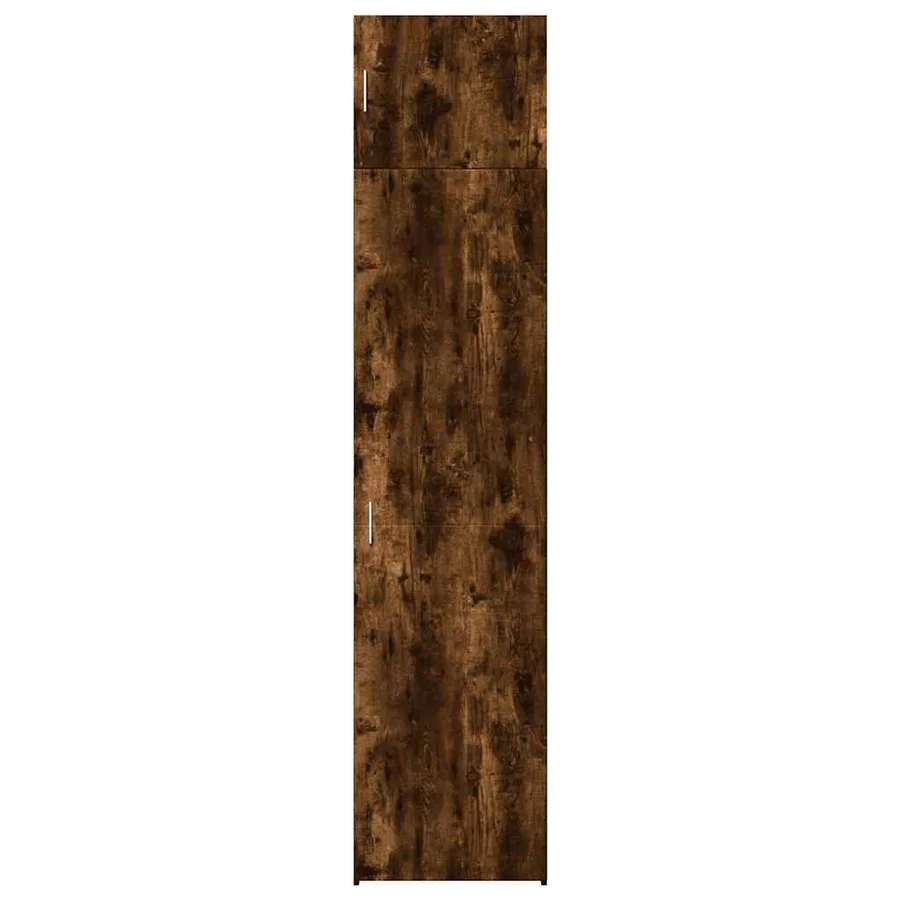 Armoire de rangement mince chêne fumé 50x42,5x225 cm - 4