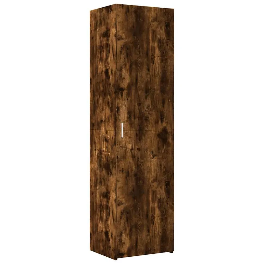 Armoire de rangement mince chêne fumé 50x42,5x225 cm - 6