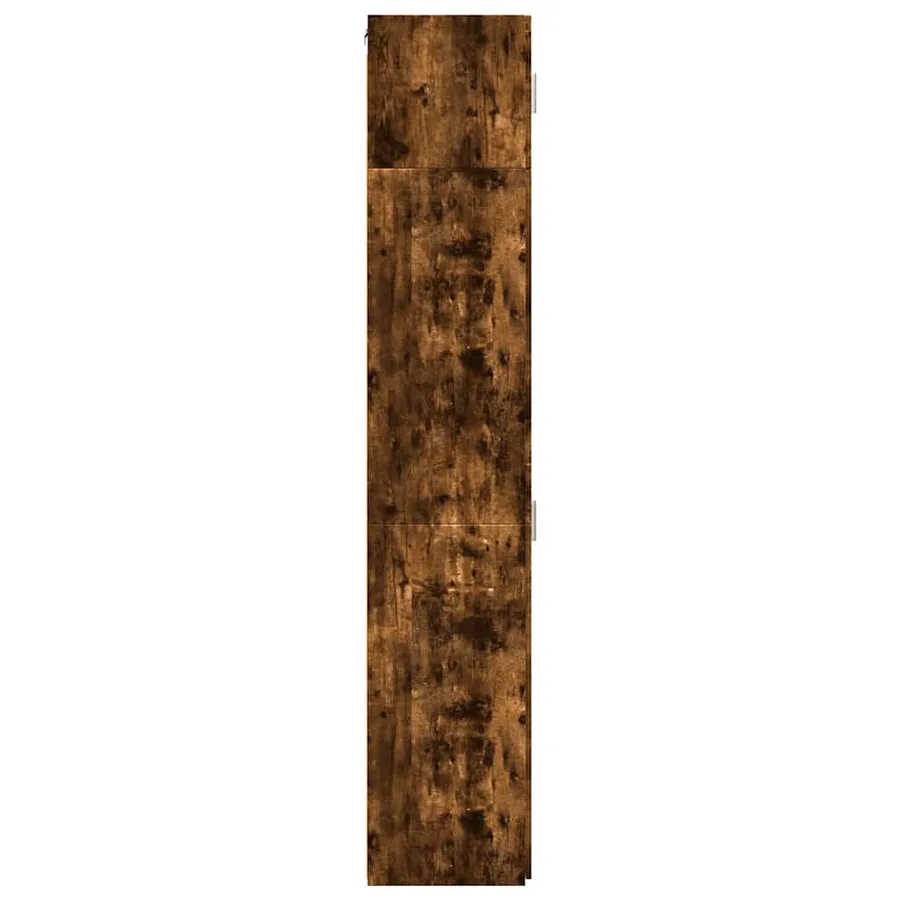 Armoire de rangement mince chêne fumé 50x42,5x225 cm - 7