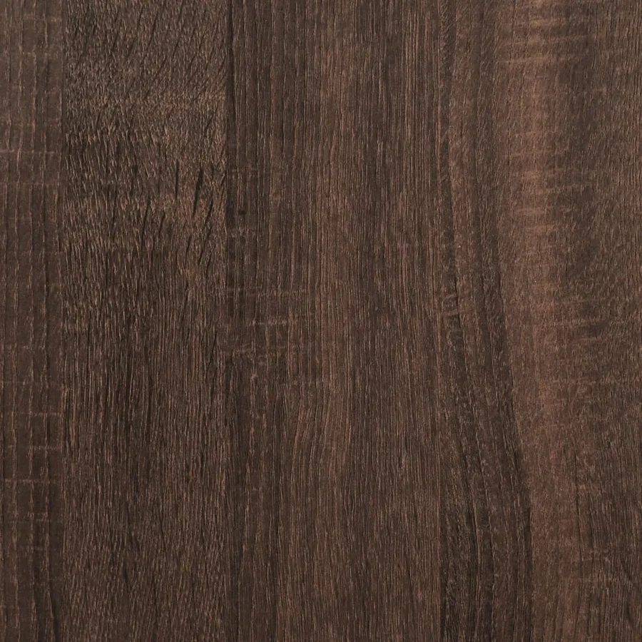 Table console chêne marron 100x35x90 cm bois d'ingénierie - 7