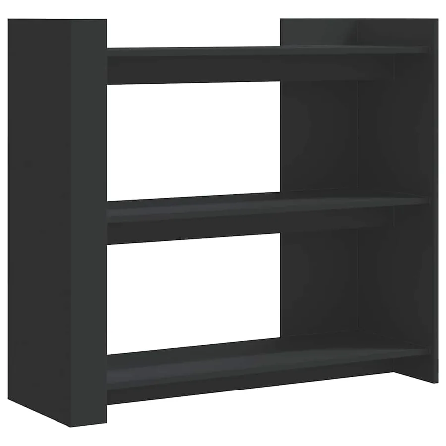 Table console noir 100x35x90 cm bois d'ingénierie - 2