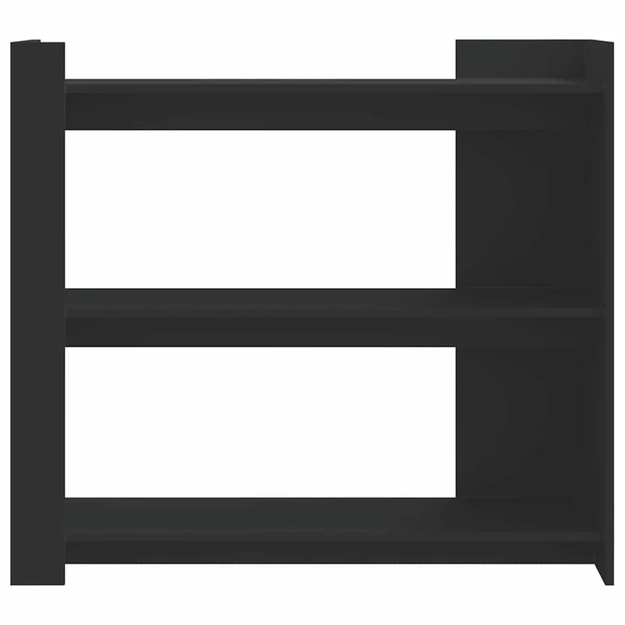 Table console noir 100x35x90 cm bois d'ingénierie - 4