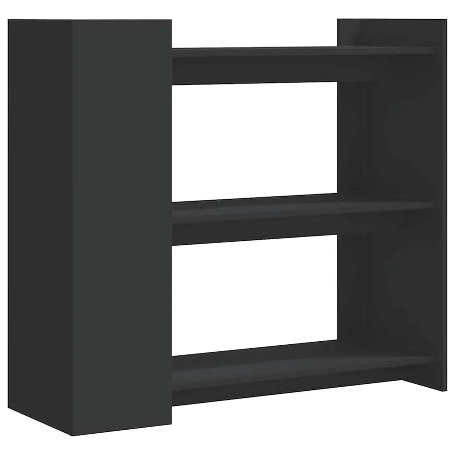Table console noir 100x35x90 cm bois d'ingénierie - 6