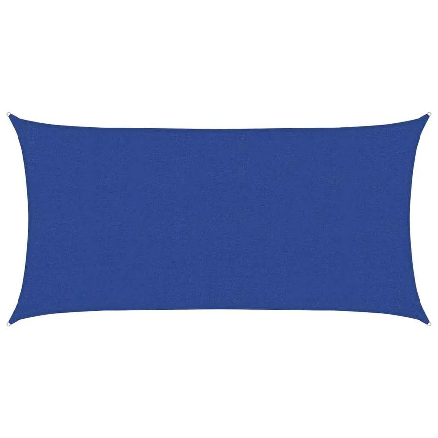 Voile d'ombrage 160 g/m² rectangulaire bleu 2,5x5 m PEHD - 2