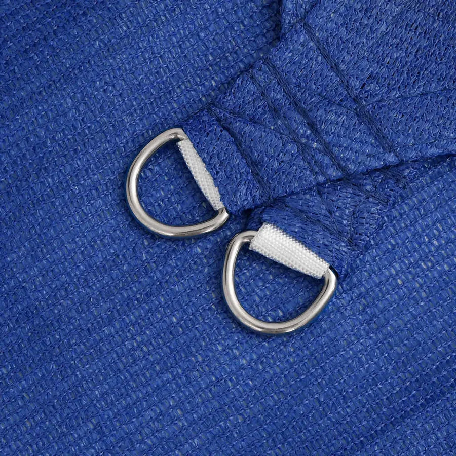 Voile d'ombrage 160 g/m² rectangulaire bleu 2,5x5 m PEHD - 6