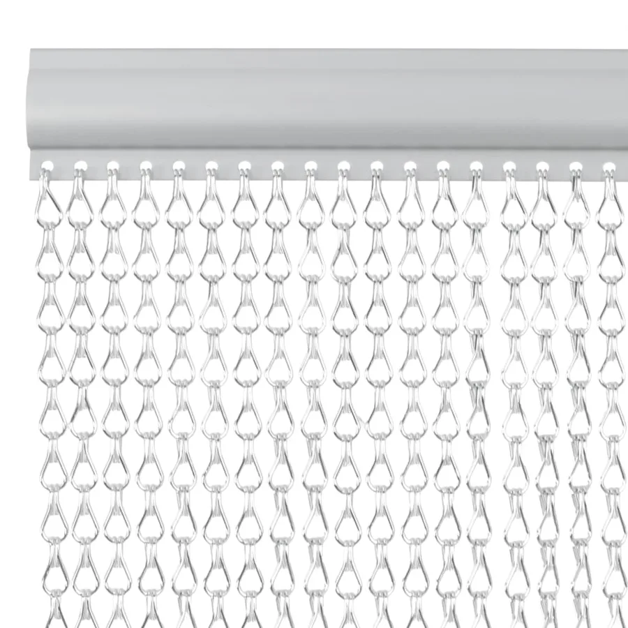 Moustiquaire de porte à chaîne 90x200 cm aluminium - 3