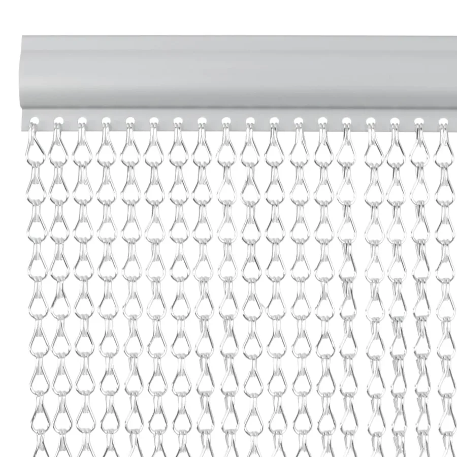 Moustiquaire de porte à chaîne 90x220 cm aluminium - 3