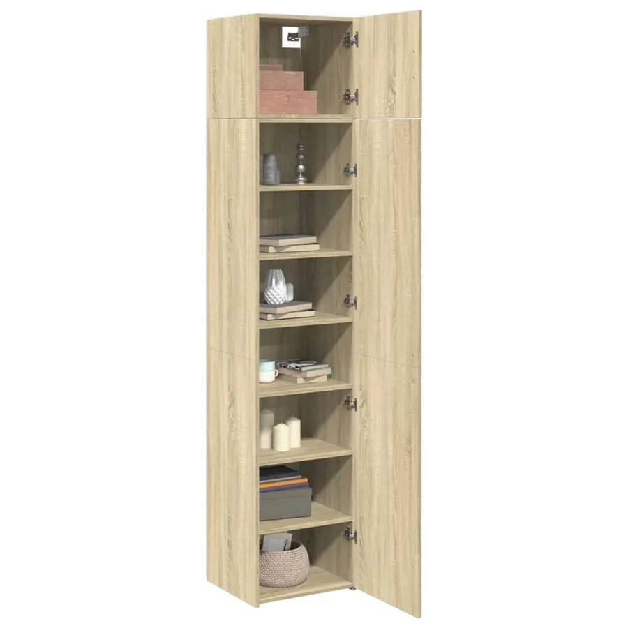 Armoire de rangement mince chêne sonoma 45x42,5x225 cm - 3
