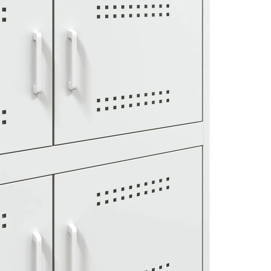 Buffet blanc 68x39x79 cm acier - 11